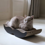 Moustache Kratzbrett aus recyceltem Karton - Miau & More