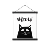 Meow Poster mit Posterleiste - Miau & More