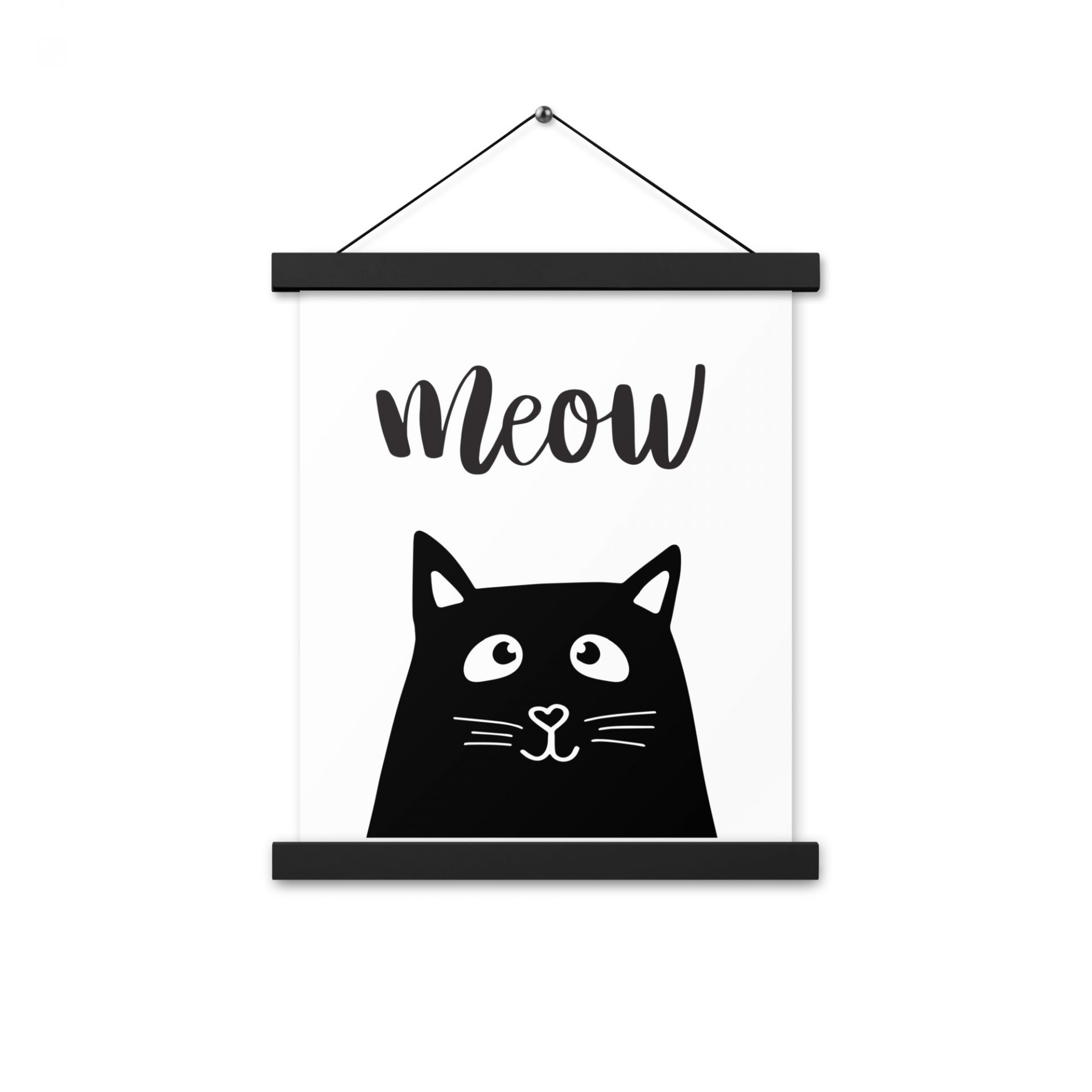 Meow Poster mit Posterleiste - Miau & More