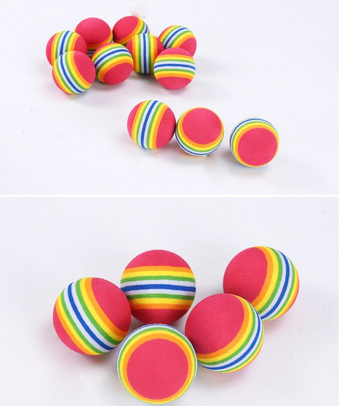 Regenbogen Katzenspielball - Miau & More