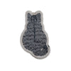Graue Katze Patch - Miau & More