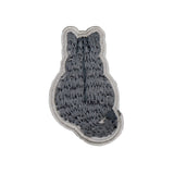 Graue Katze Patch - Miau & More