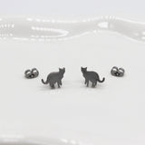 Cats Ohrringe (silber) - Miau & More