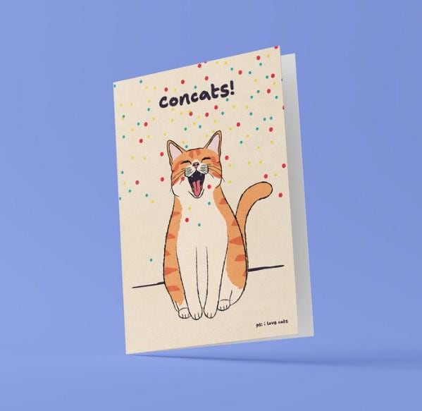 Concats Grußkarte - Miau & More