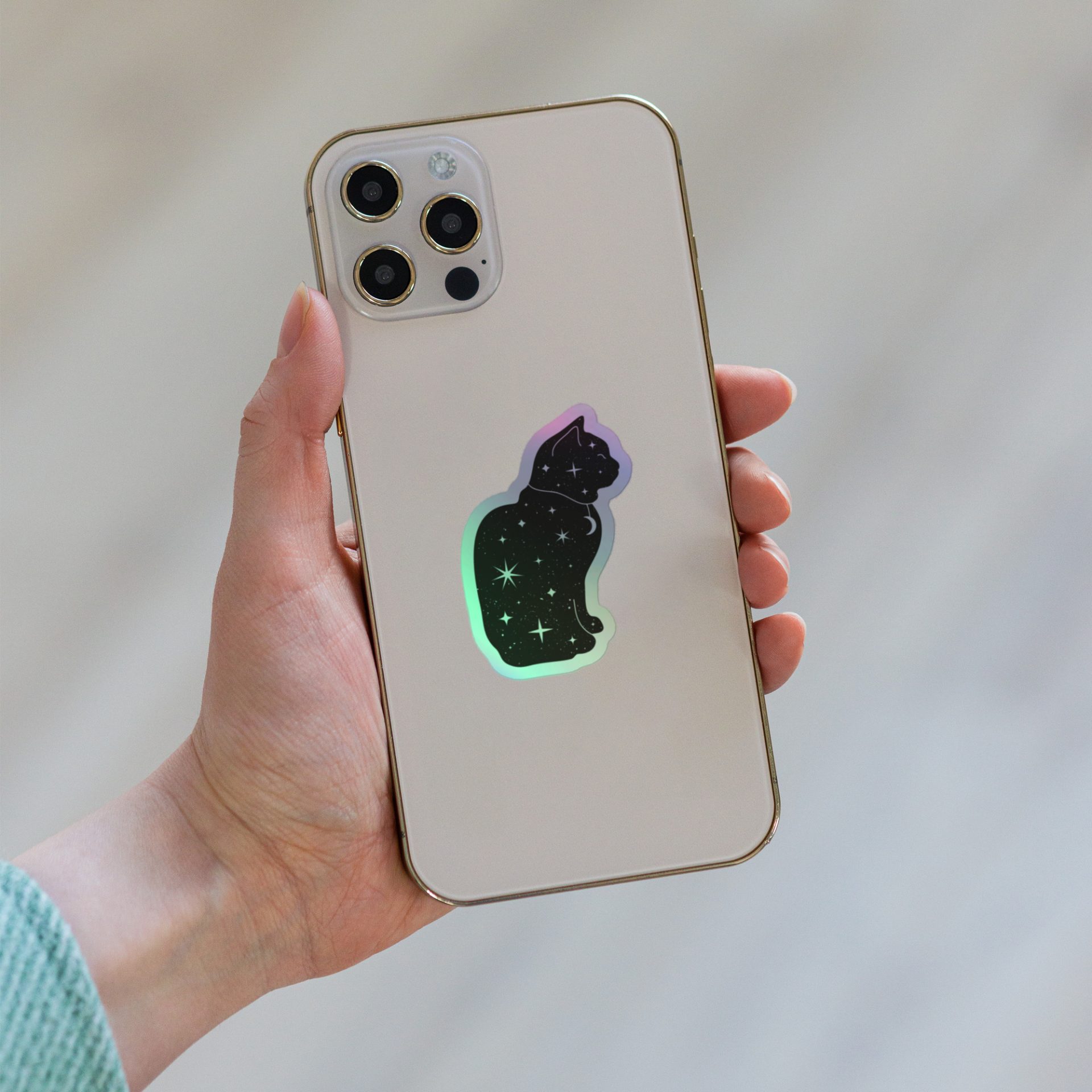 Cat Universe Hologramm Vinylsticker - Miau & More